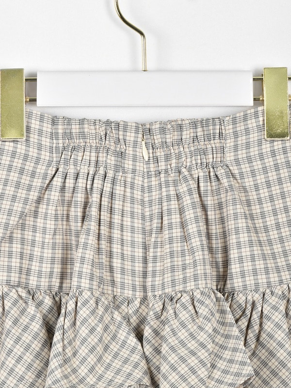 サイドリボンティアードミニスカート 詳細画像 ブラック 16