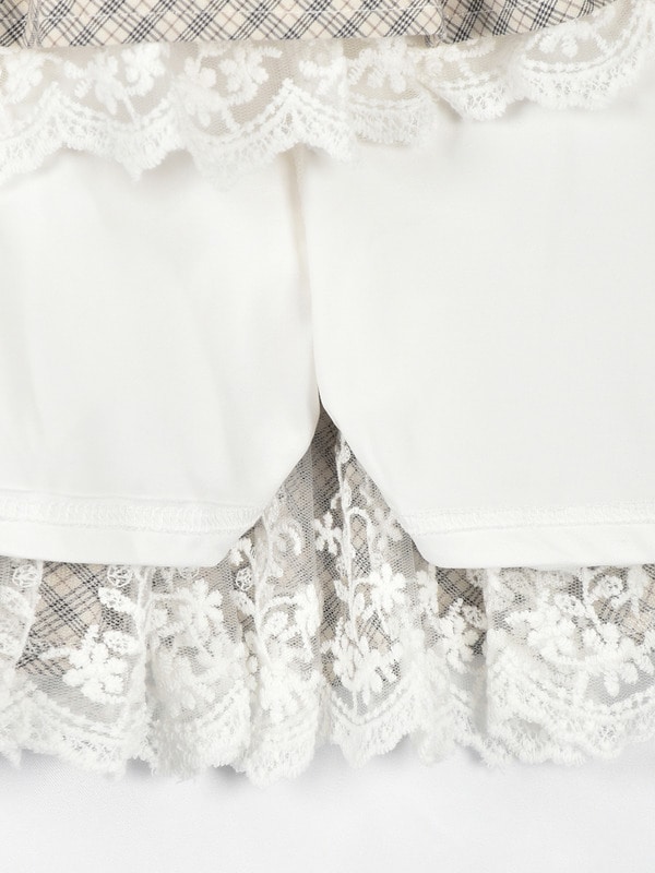 サイドリボンティアードミニスカート 詳細画像 ブラック 16