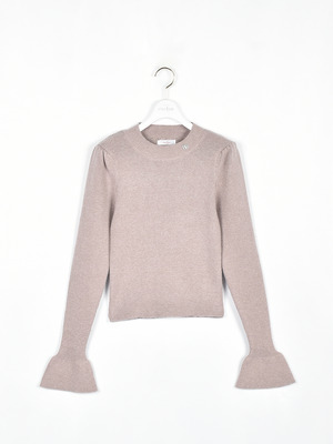 ビジューロゴリブニット