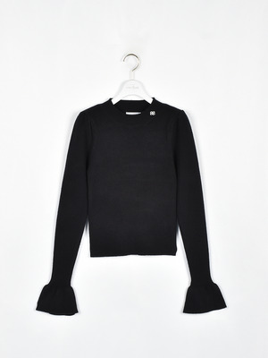 ビジューロゴリブニット