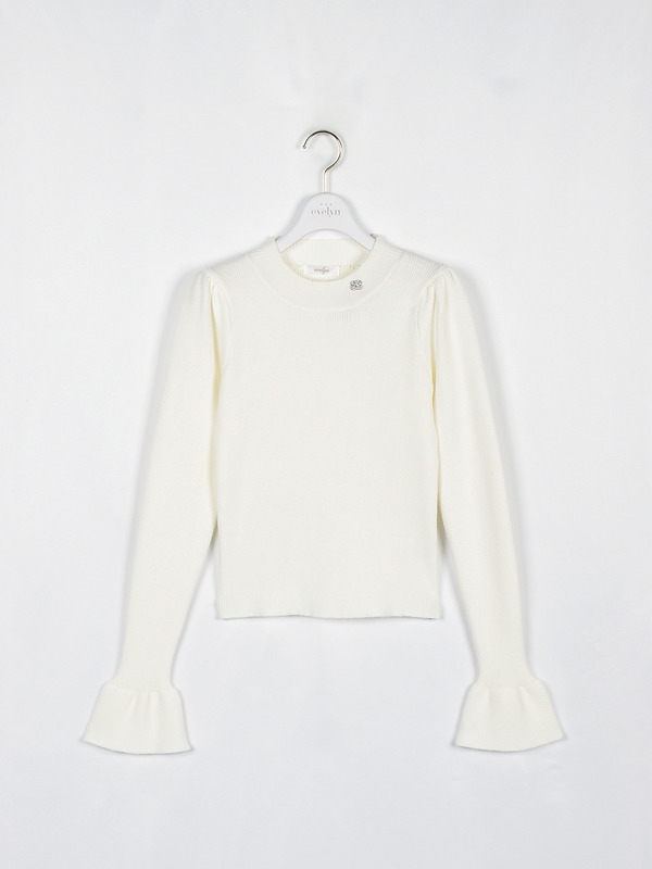 ビジューロゴリブニット 詳細画像 オフホワイト 1