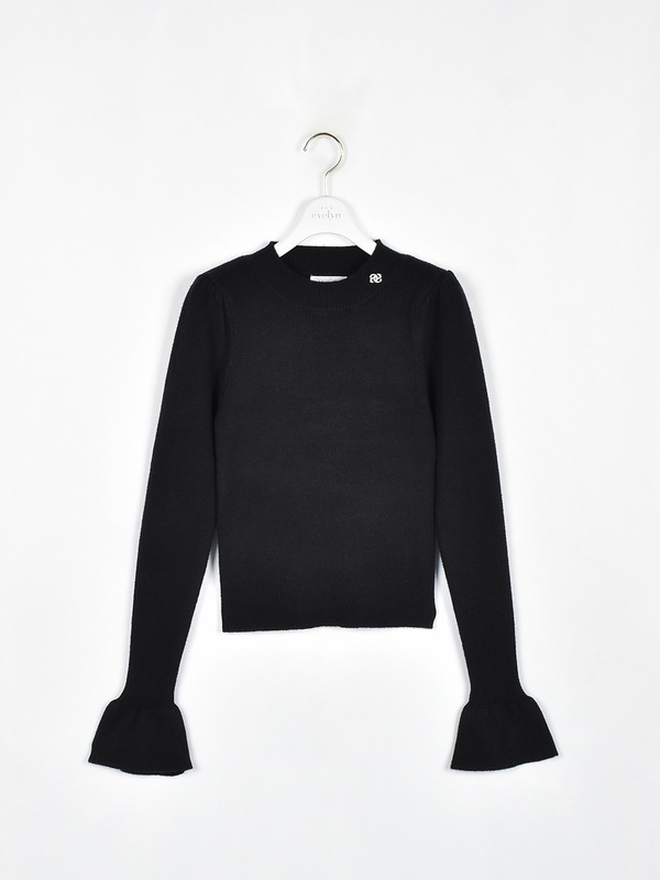 ビジューロゴリブニット 詳細画像 ブラック 1