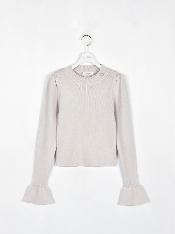 ビジューロゴリブニット 詳細画像 アイスグレイ 1