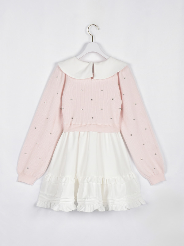 襟タックミニワンピース 詳細画像 ブラック 16