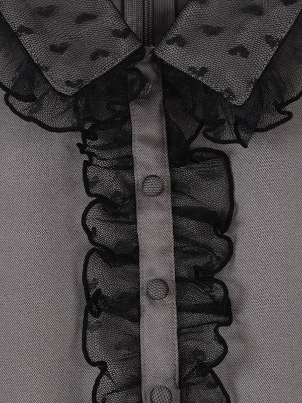 ハートレースティアードワンピース 詳細画像 アイスグレイ 16