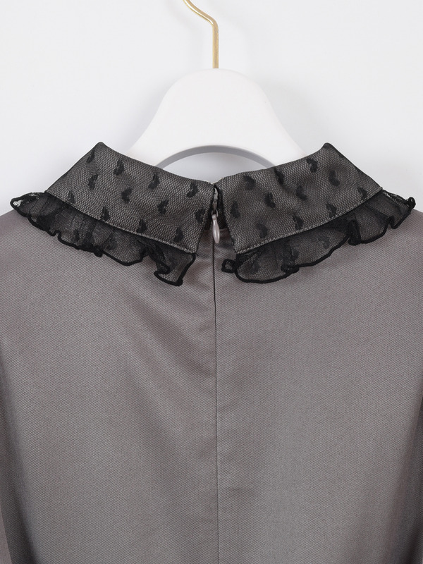 ハートレースティアードワンピース 詳細画像 アイスグレイ 16