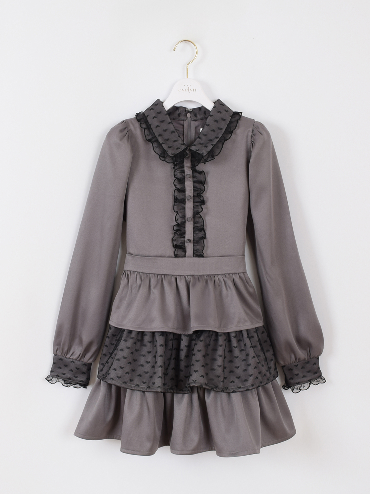 ハートレースティアードワンピース｜evelyn（エブリン）公式通販サイト
