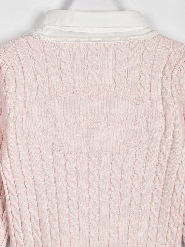 バイカラーシャツドッキングニット 詳細画像 ピンク 16