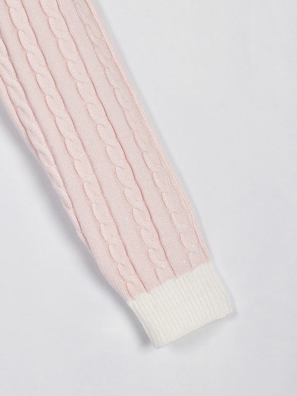 バイカラーシャツドッキングニット 詳細画像 ピンク 16