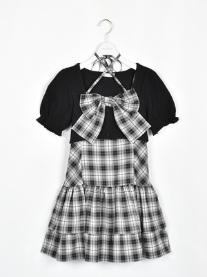 リボンカーデセットワンピース