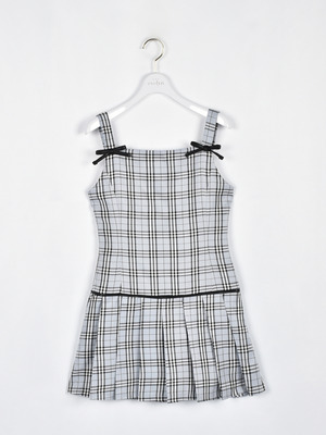 レザーリボンプリーツワンピース