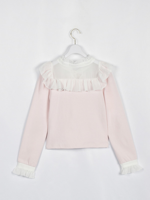 シフォンリブトップス 詳細画像 ブラック 16