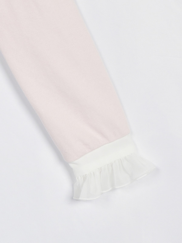 シフォンリブトップス 詳細画像 ブラック 16