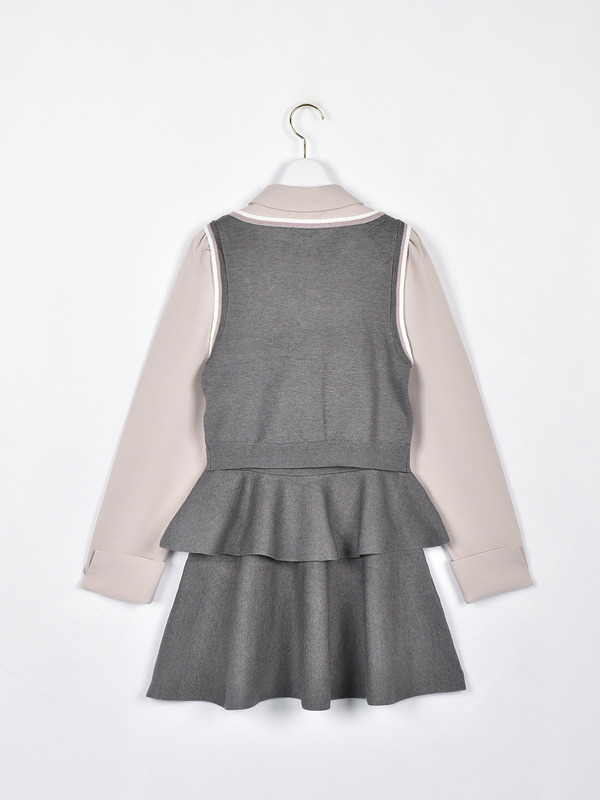 シャツベストティアードセット 詳細画像 チャコール 16