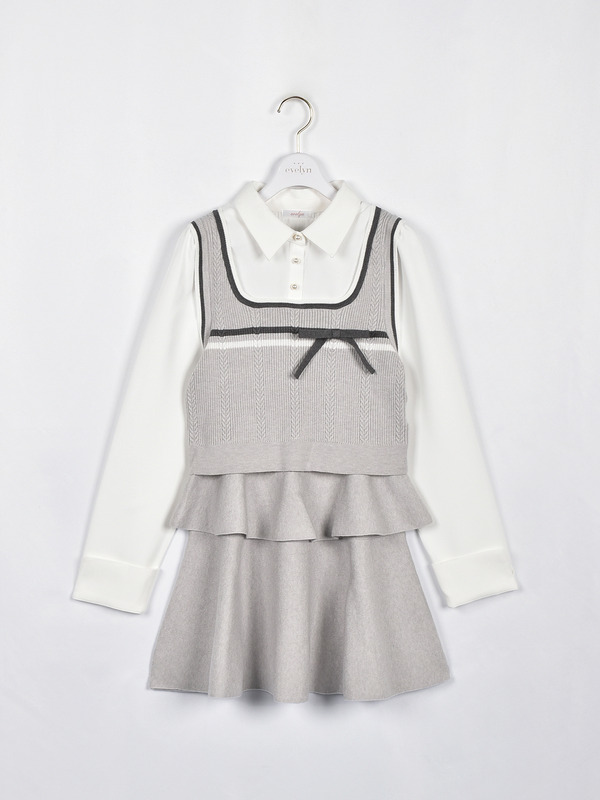 シャツベストティアードセット 詳細画像 アイスグレイ 1