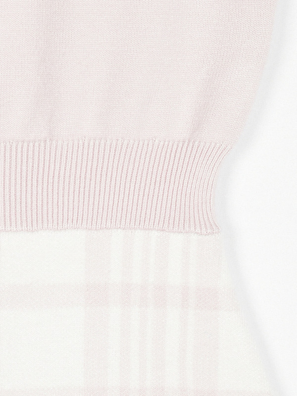 リボンチェックニットワンピース 詳細画像 ピンク 16