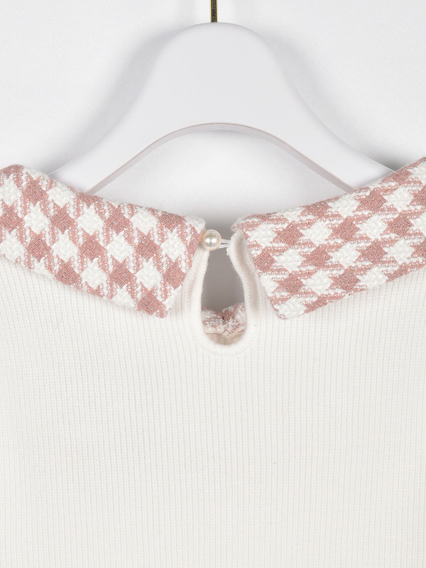 ツイード襟ミニワンピース 詳細画像 アイスグレイ 16