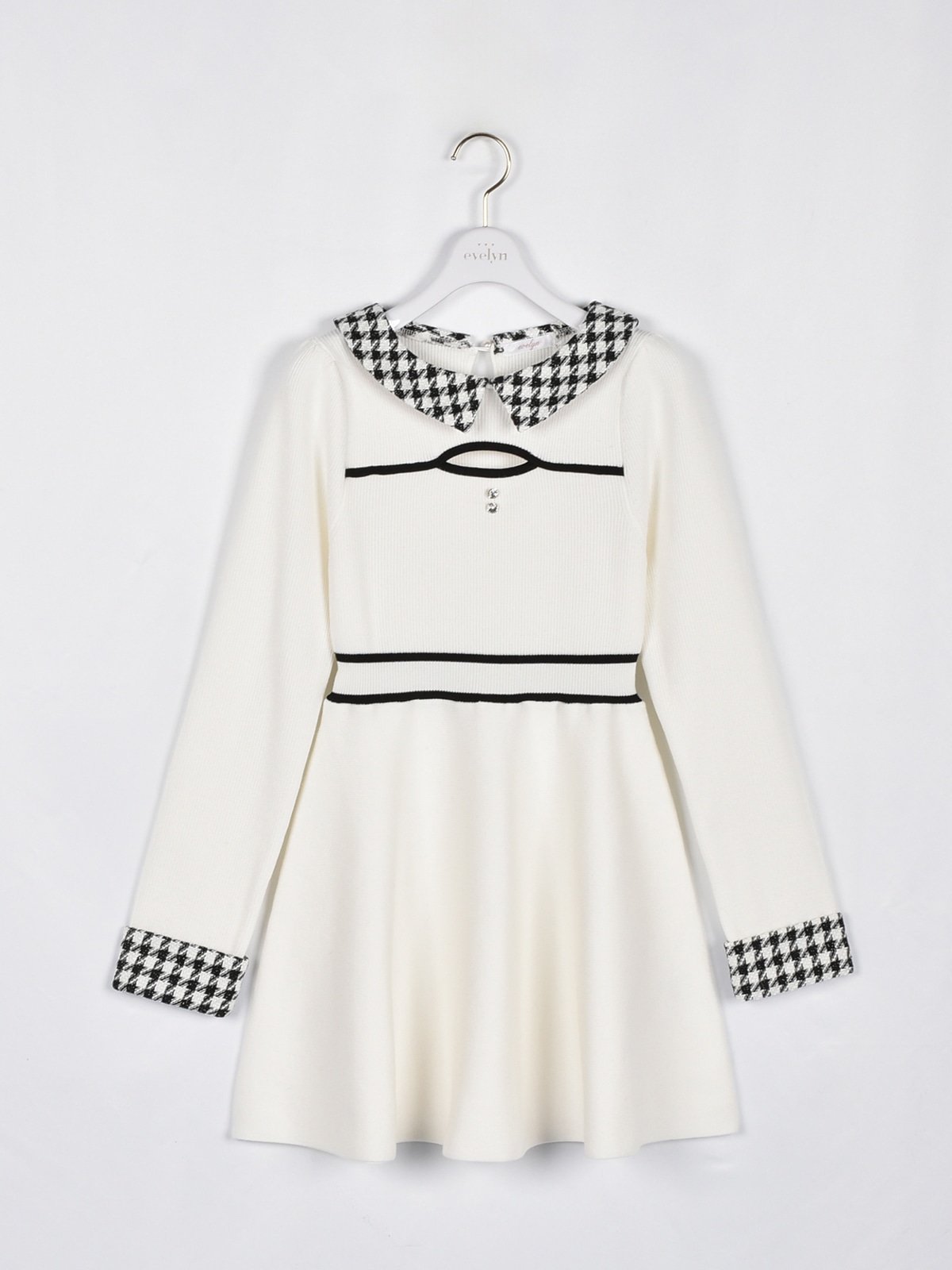 evelyn 25AW ミニワンピース コットンドッキングミニワンピース｜evelyn（エブリン）公式通販サイト
