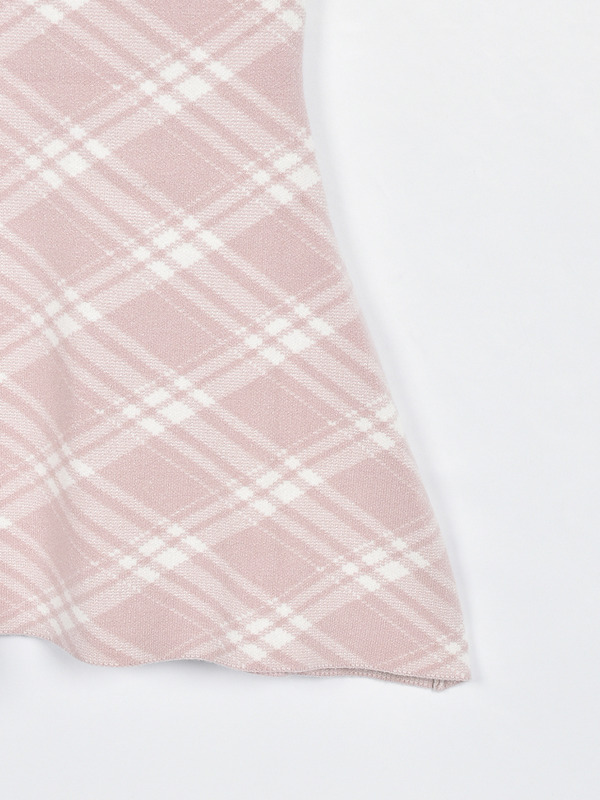 チェックマーメイドワンピース 詳細画像 アイスグレイ 16