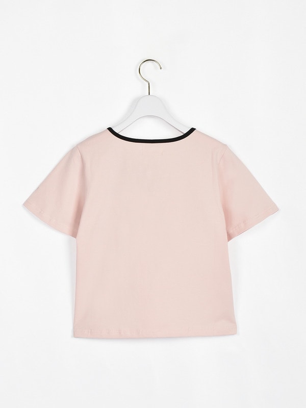 パイピングリボンTシャツ 詳細画像 オフホワイトピンク 16