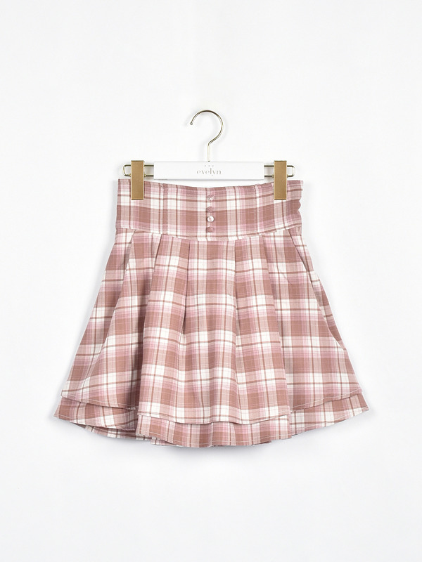 ダブルフレアスカート 詳細画像 ピンク 1