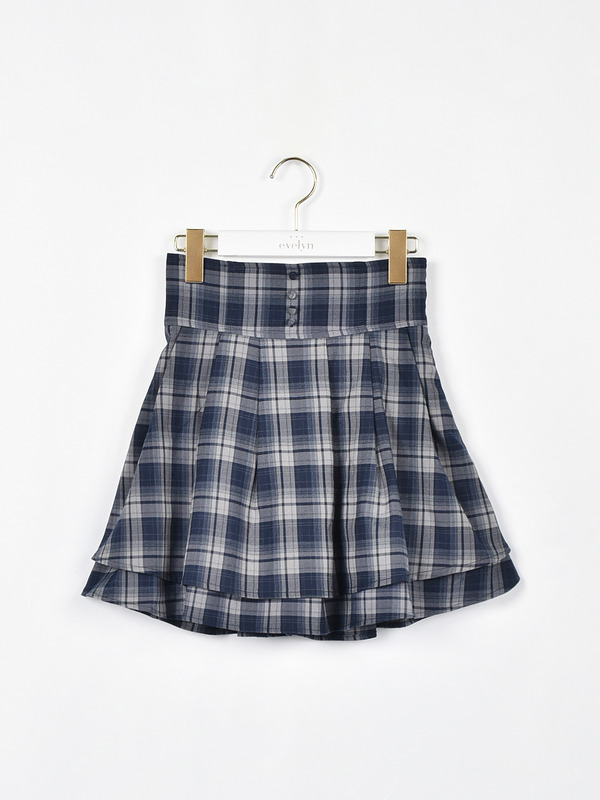 ダブルフレアスカート 詳細画像 ネイビー 1