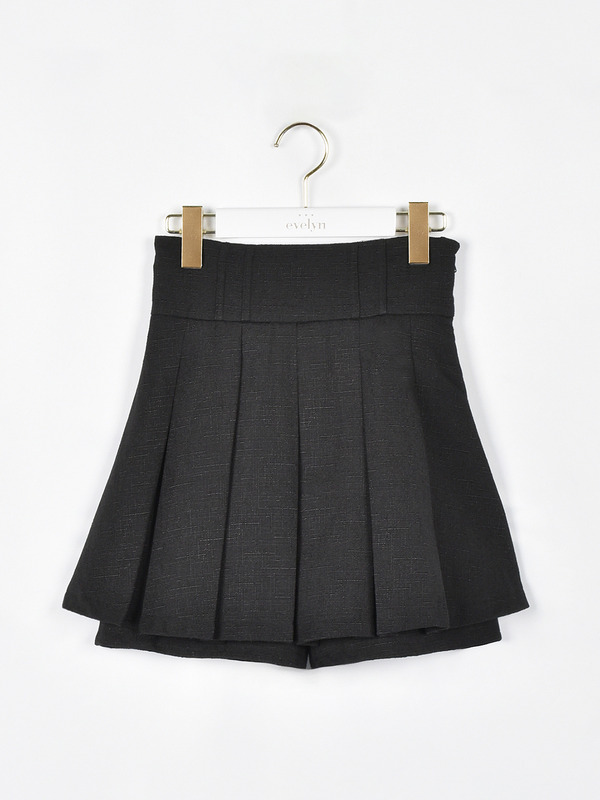 タックプリーツスカート 詳細画像 ブラック 1