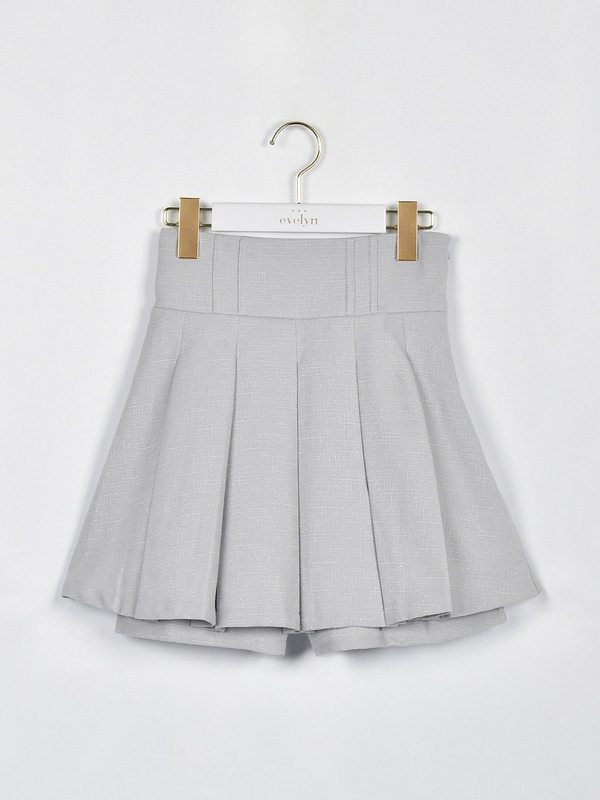 タックプリーツスカート 詳細画像 アイスグレイ 1