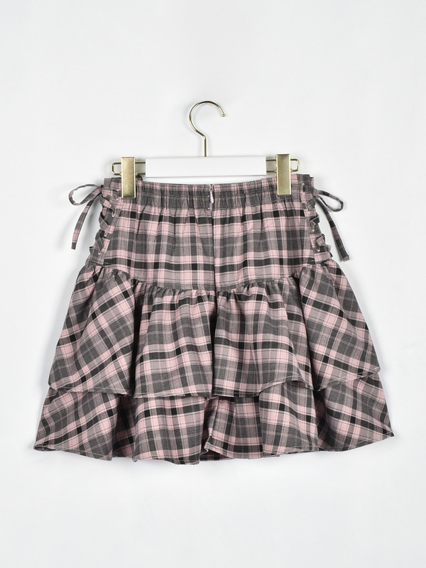 編み上げダブルスカート 詳細画像 ギンガム 16