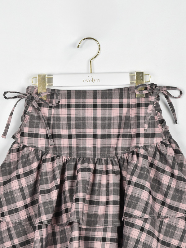 編み上げダブルスカート 詳細画像 ギンガム 16