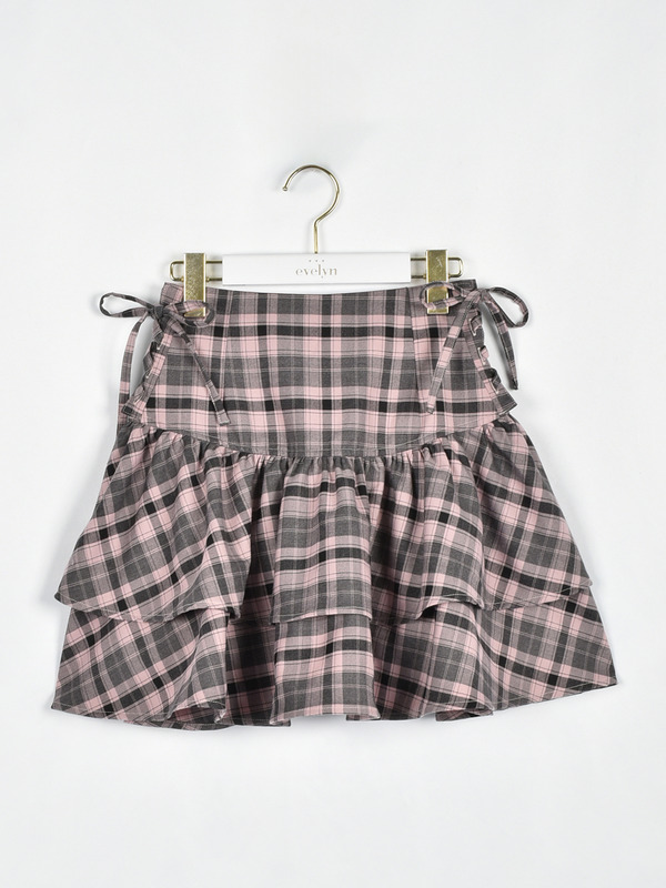 編み上げダブルスカート 詳細画像 ピンク 1