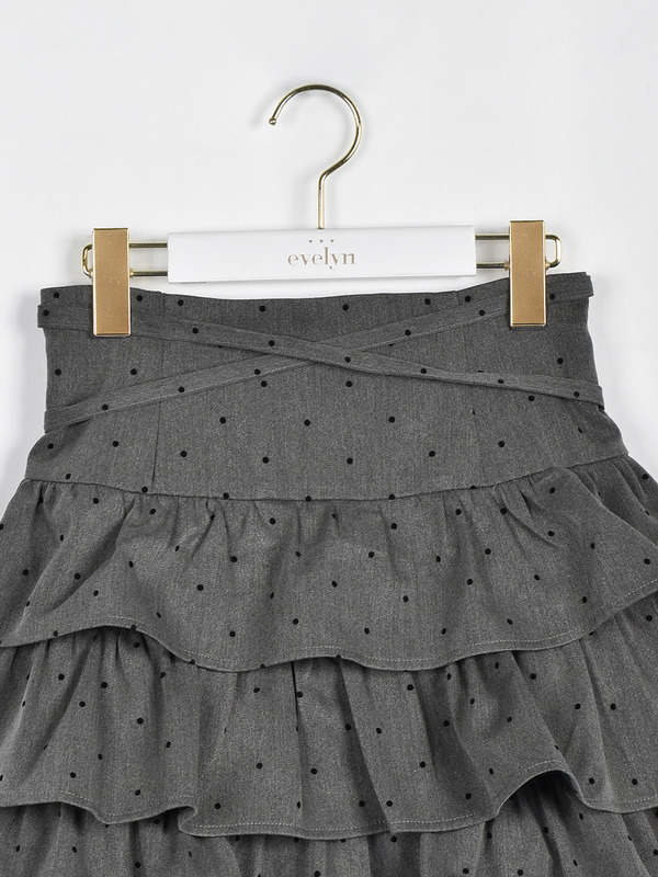 クロスティアードスカート 詳細画像 ドット 16