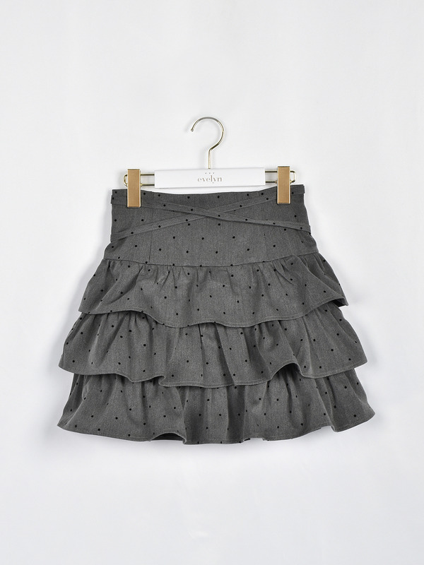 クロスティアードスカート 詳細画像 ドット 1