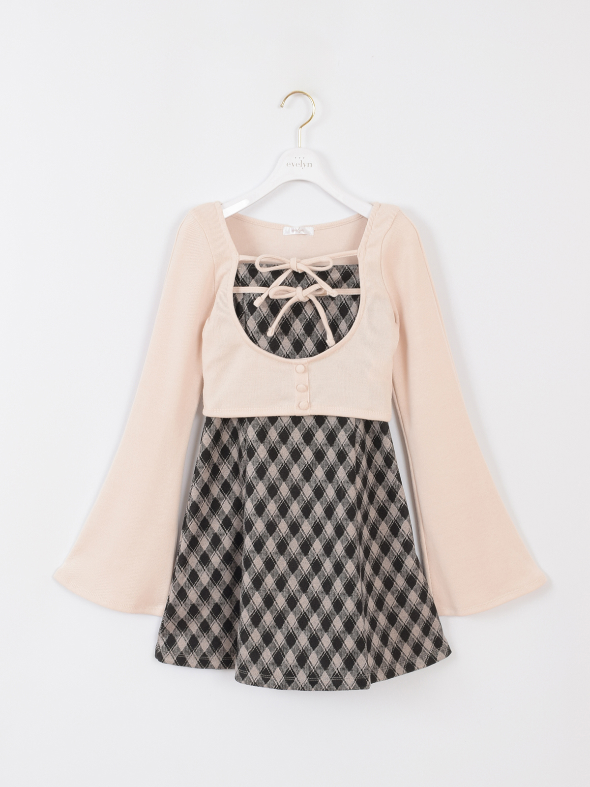 チェックセットワンピース｜evelyn（エブリン）公式通販サイト
