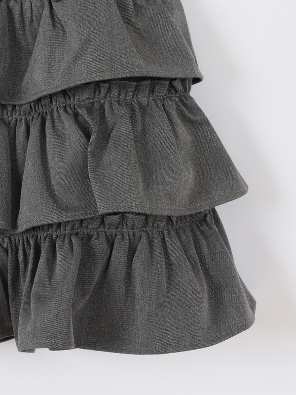 編み上げティアードスカート 詳細画像 チェック 16