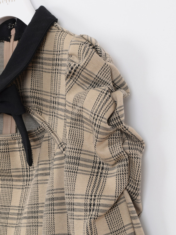 ローフィットバイカラーワンピース 詳細画像 ブラック 16