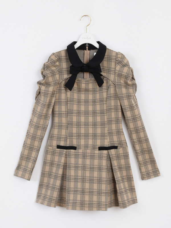 ローフィットバイカラーワンピース 詳細画像 ベージュ 1