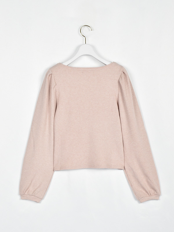 レースリボンリブトップス 詳細画像 オフホワイト 16