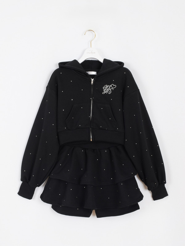 ロゴビジュースウェットセット 詳細画像 ブラック 1