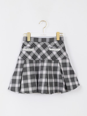 フリルレースプリーツスカート