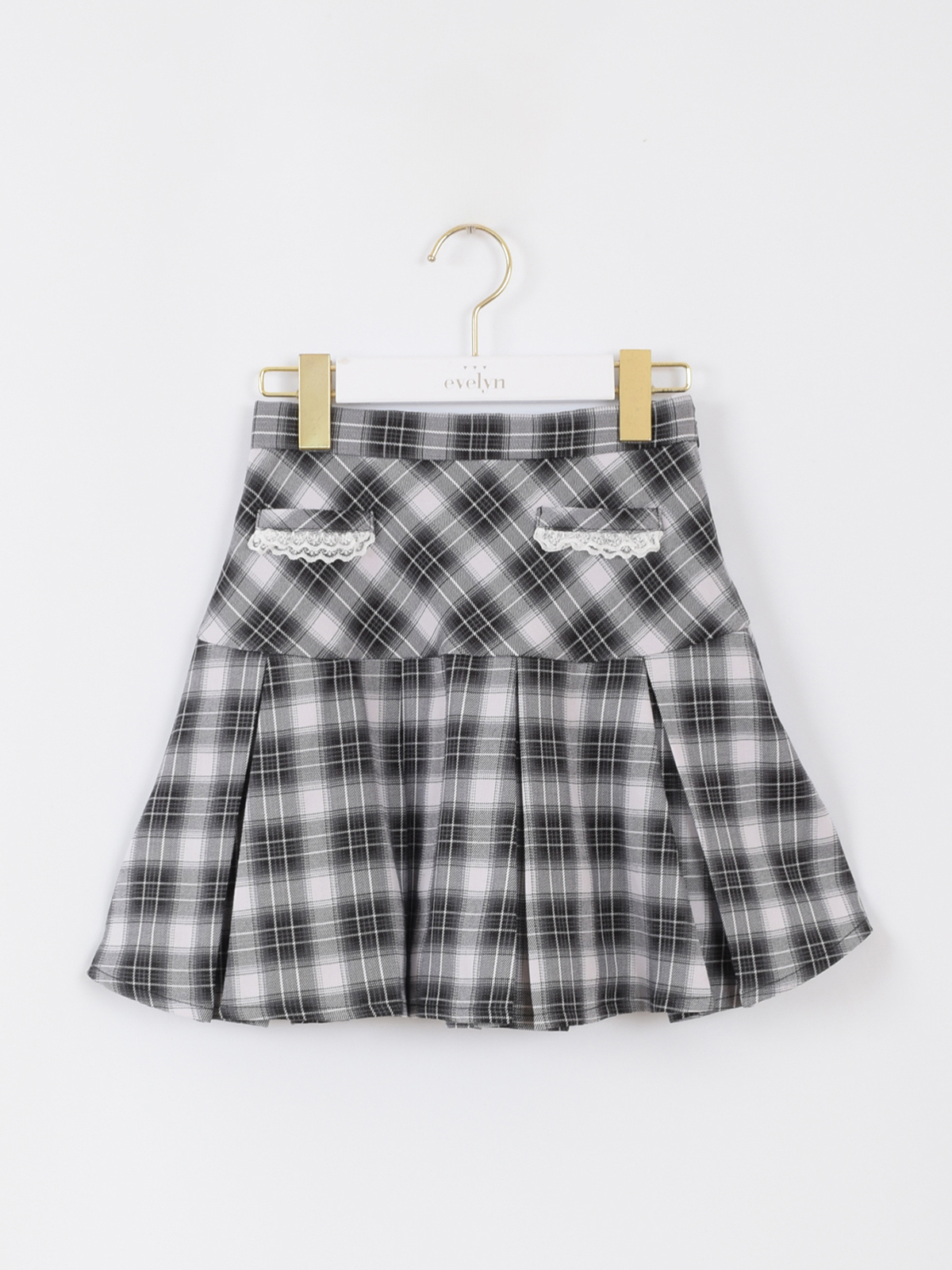 フリルレースプリーツスカート｜evelyn（エブリン）公式通販サイト