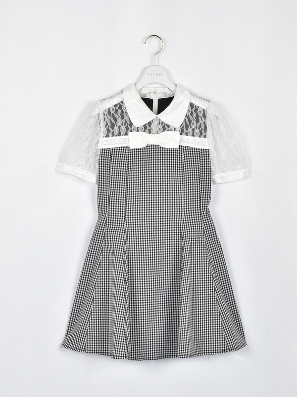 ツイードレースワンピース 詳細画像 ギンガム 1