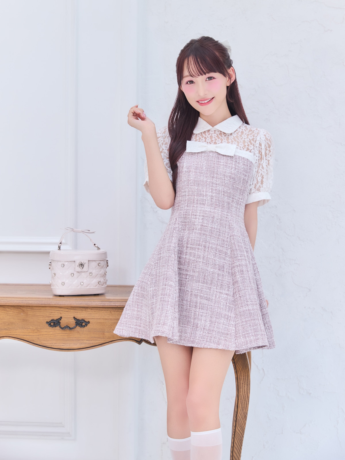 ツイードレースワンピース｜evelyn（エブリン）公式通販サイト
