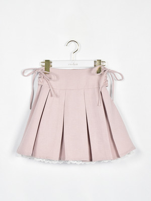 サイドレースアッププリーツスカート