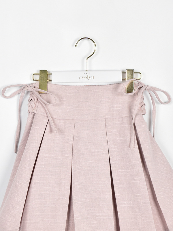 サイドレースアッププリーツスカート 詳細画像 ブラック 16