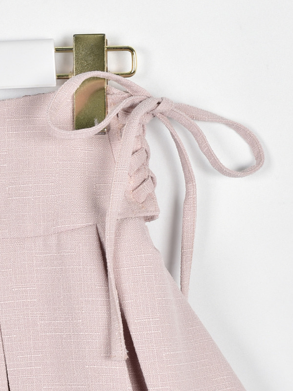 サイドレースアッププリーツスカート 詳細画像 ブラック 16