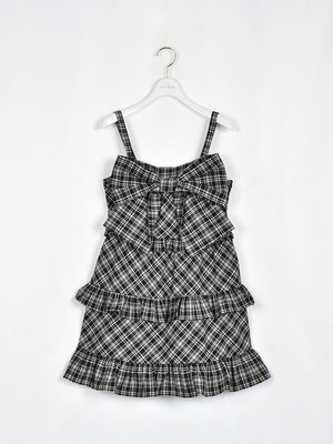 ビッグリボンティアードキャミワンピース