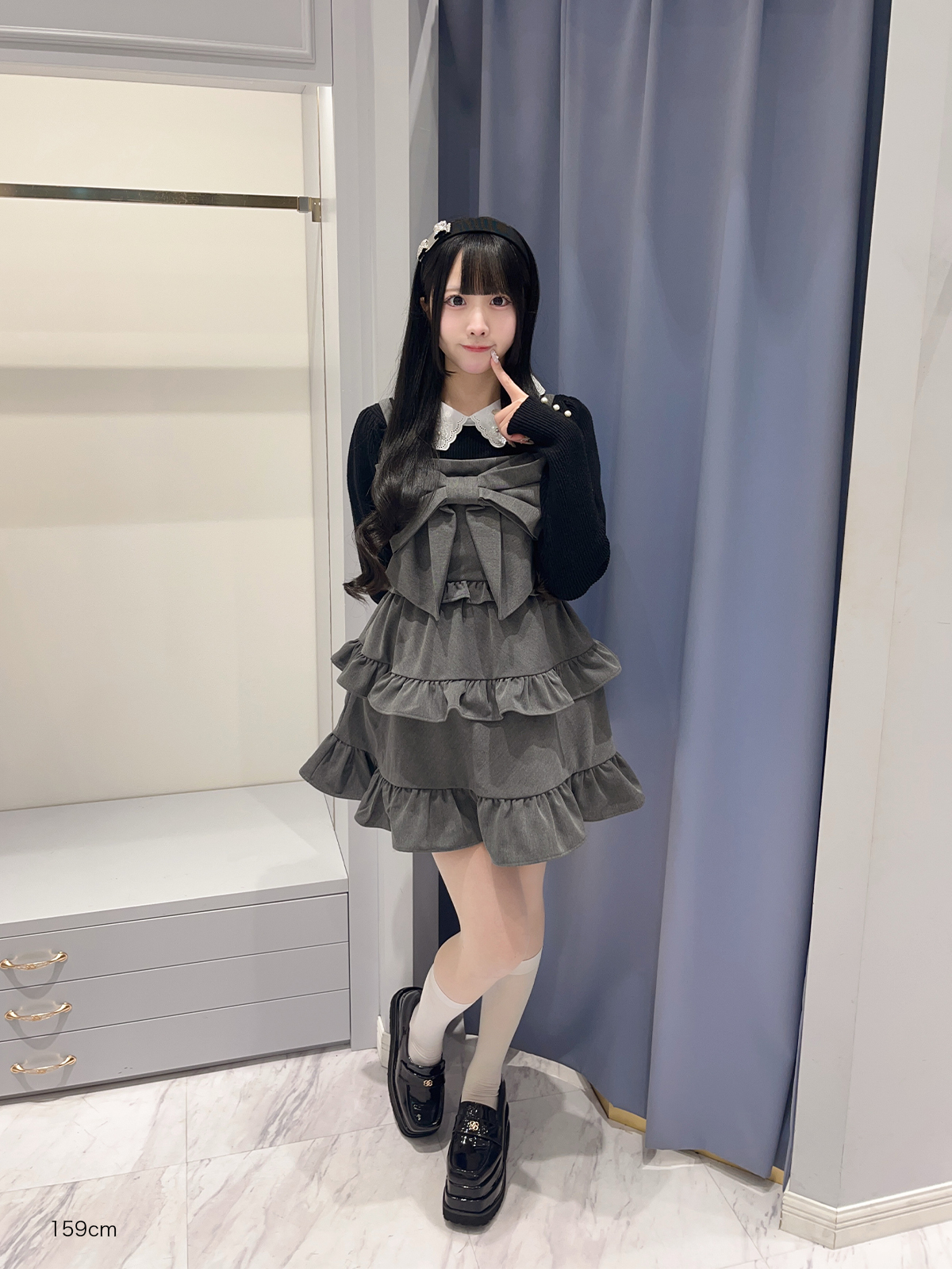 ビッグリボンティアードキャミワンピース｜evelyn（エブリン）公式通販