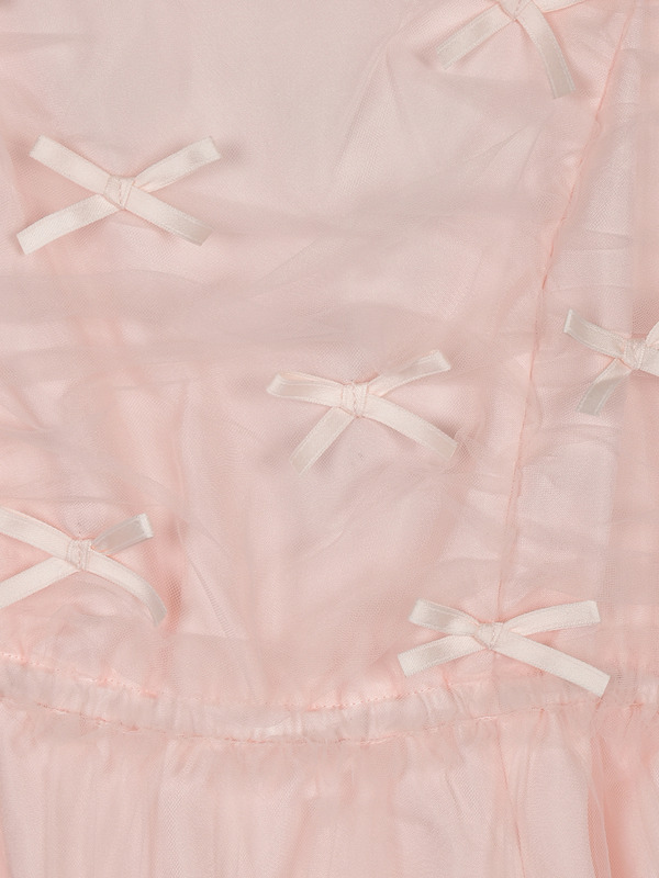 バストギャザーチュールキャミワンピース 詳細画像 ブラック 16