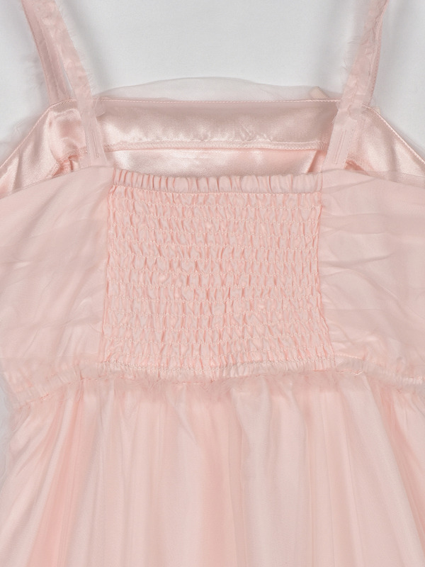 バストギャザーチュールキャミワンピース 詳細画像 ブラック 16